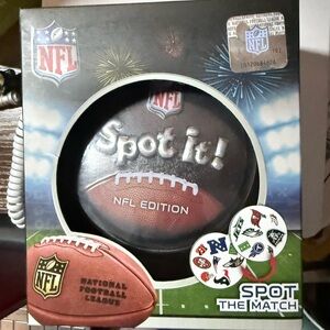 NFL Spot it! All Teams, 55 Card Game, Officially Licensed, Family Fun, Ages 6+